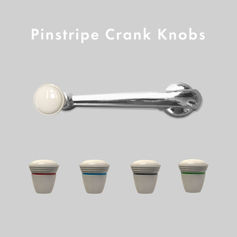 Crank Knobs - Pinstripe style