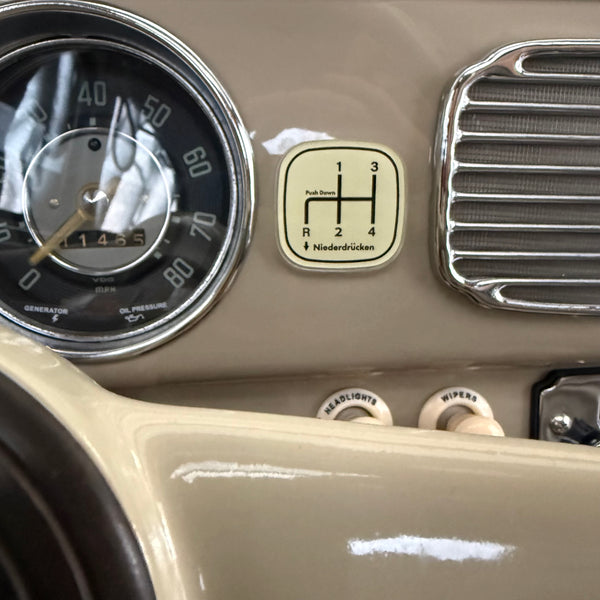 Gear Shifter Pattern - Magnet or Double Side Tape