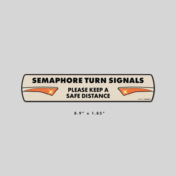 Semaphore Bumper Sticker