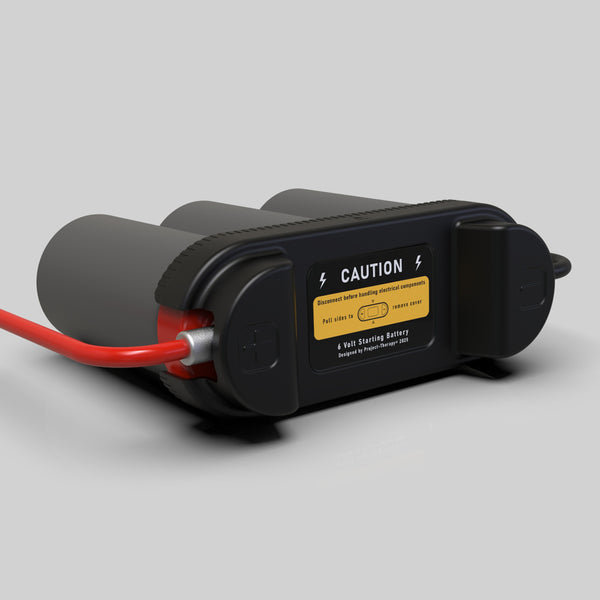 Battery Cover - 6 volt Red Top