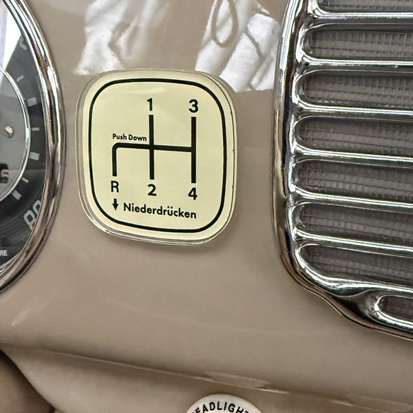 Gear Shifter Pattern - Magnet or Double Side Tape