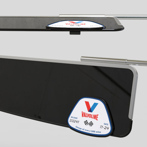 Clip on service decal