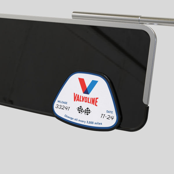 Clip on service decal