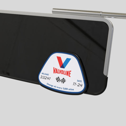 Clip on service decal