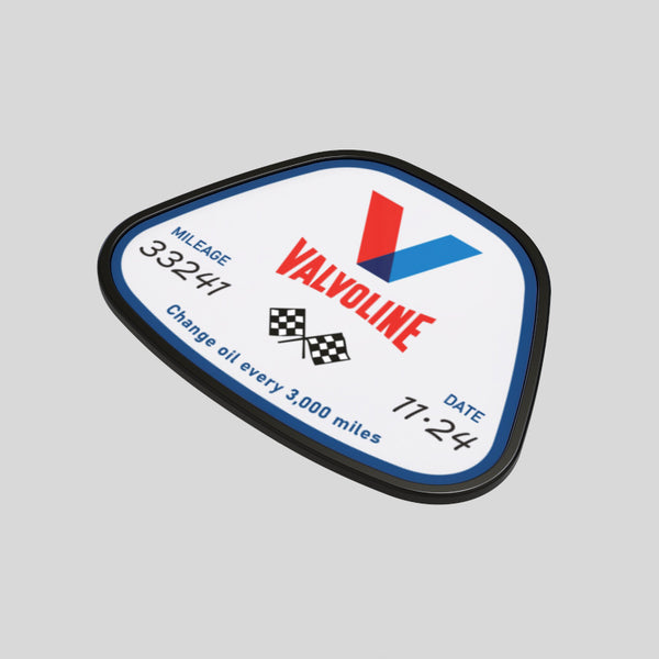 Clip on service decal