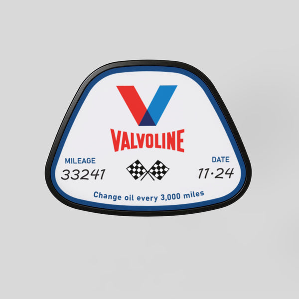 Clip on service decal