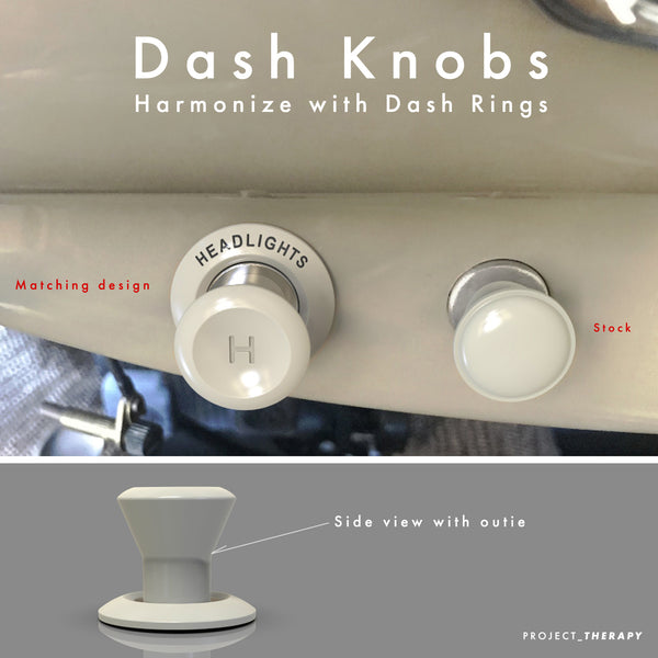 Dish Letter Icon Knobs