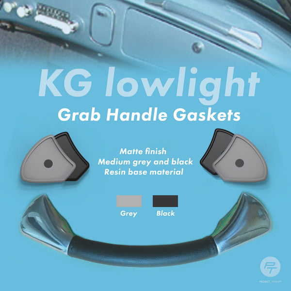 Lowlight grab handle gaskets