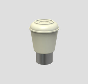 Rubber high beam cap