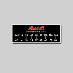 Kmh/MPH conversion chart